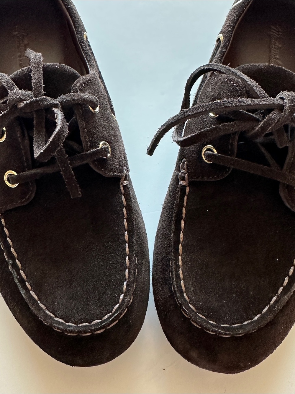 New Madewell The Jamie Boat Shoe | Size 7 | Dark Corab - Picture 7 of 10